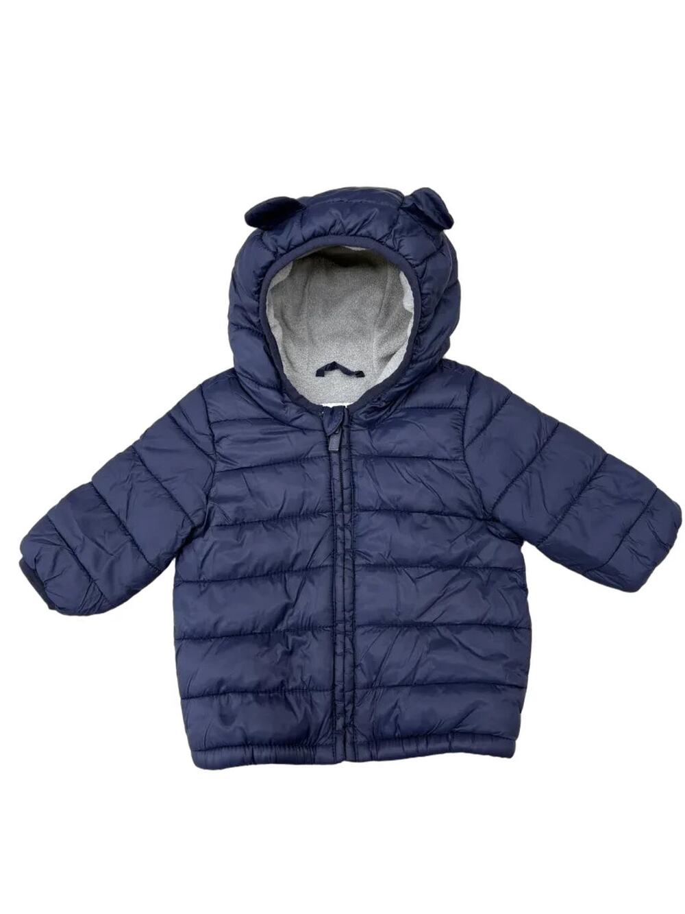 Old Navy Baby Puffer Jacket Bear Ears Hood